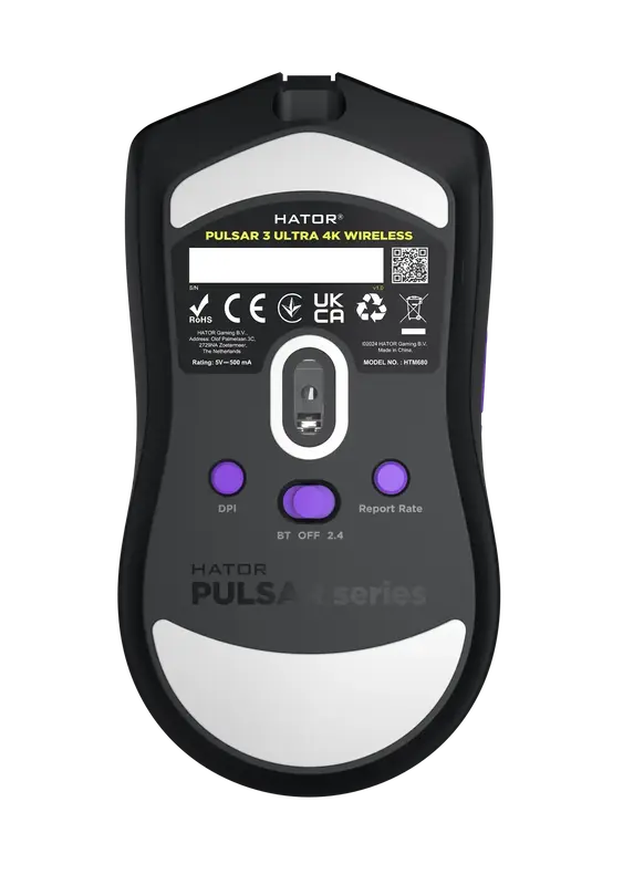 Ігрова миша HATOR Pulsar 3 Ultra 4K Ultra 4K wireless (HTM680) black - фото - №5