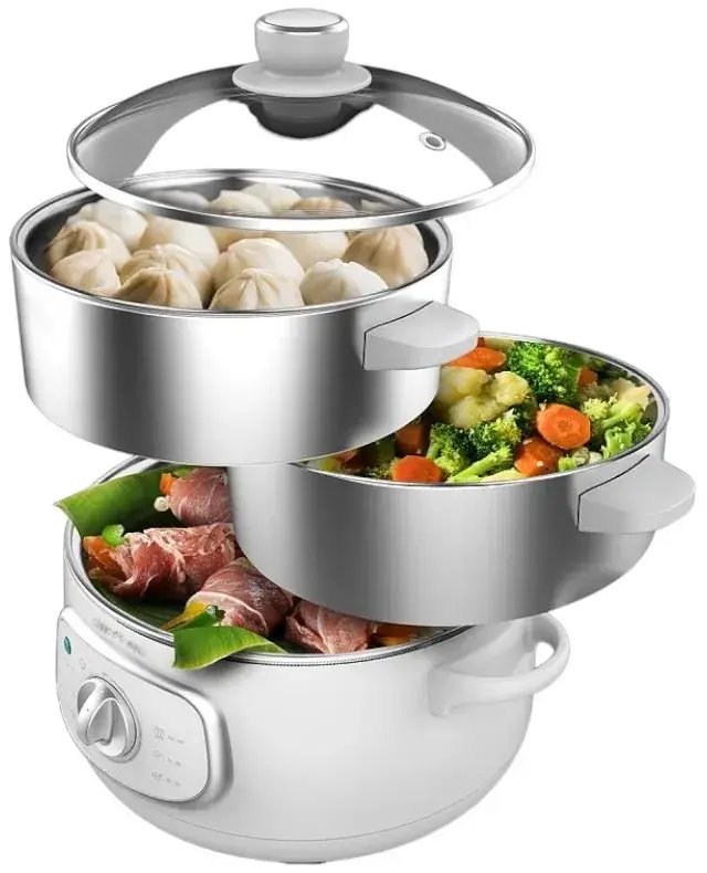 Пароварка CECOTEC Vapovita SteelPot White - фото - №0