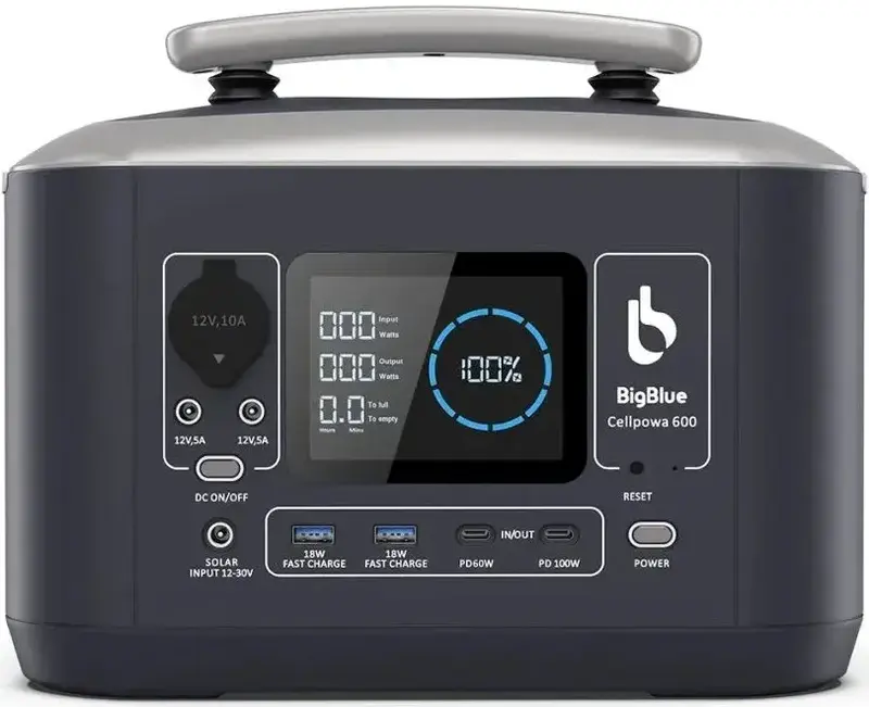 Портативна зарядна станція CP600 BIG BLUE - фото - №1