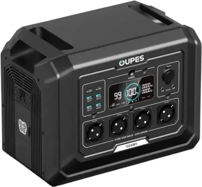 Портативна зарядна станція OUPES S1 2000W LiFePO4 1024Wh - фото - №2