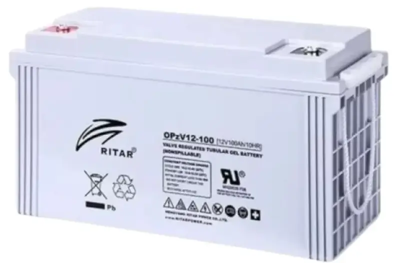 Аккумуляторная батарея гелевая 12 В 100 Ач, GEL Ritar (OPZV12-100) - фото - №0