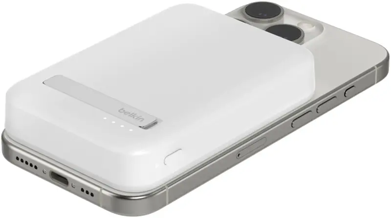 Порт.ЗП Belkin 8000mAh, 15Вт, Magnetic Qi2, білий - фото - №9
