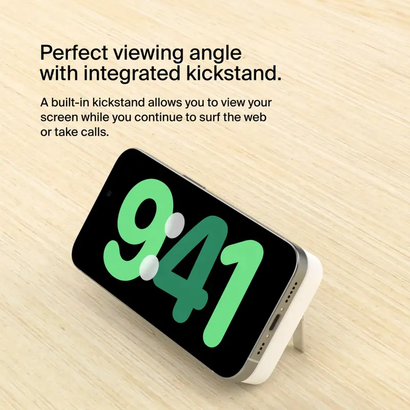 Порт.ЗП Belkin 8000mAh, 15Вт, Magnetic Qi2, білий - фото - №2