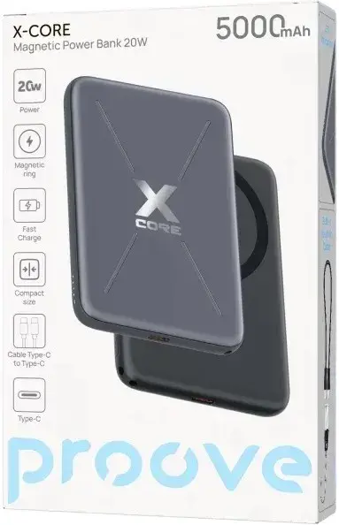 Повербанк Proove X-Core 20W 5000mAh сірий - фото - №7