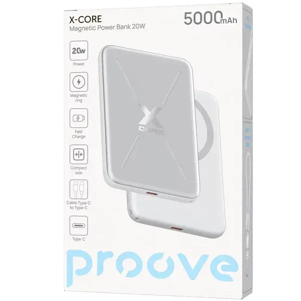 Повербанк Proove X-Core 20W 5000mAh срібний - фото - №7