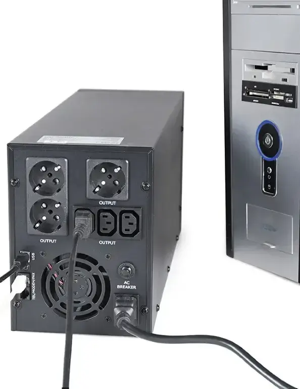Источник бесперебойного питания 3000VA, LCD, USB, серия Pro EnerGenie (EG-UPS-036) - фото - №5