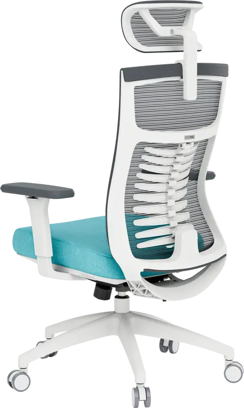 Крісло офісне Officepro Balance OC550-W-DG-BL White/Dark Gray/Blue - фото - №7