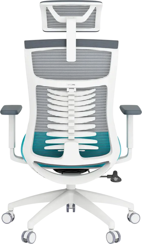 Крісло офісне Officepro Balance OC550-W-DG-BL White/Dark Gray/Blue - фото - №2