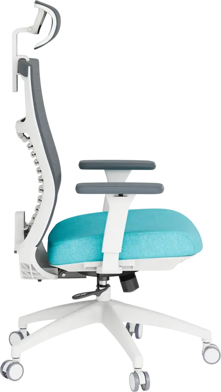 Крісло офісне Officepro Balance OC550-W-DG-BL White/Dark Gray/Blue - фото - №3