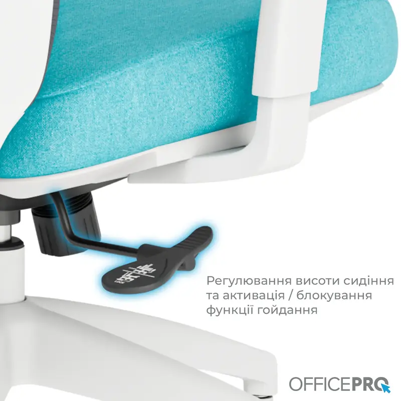 Крісло офісне Officepro Balance OC550-W-DG-BL White/Dark Gray/Blue - фото - №15