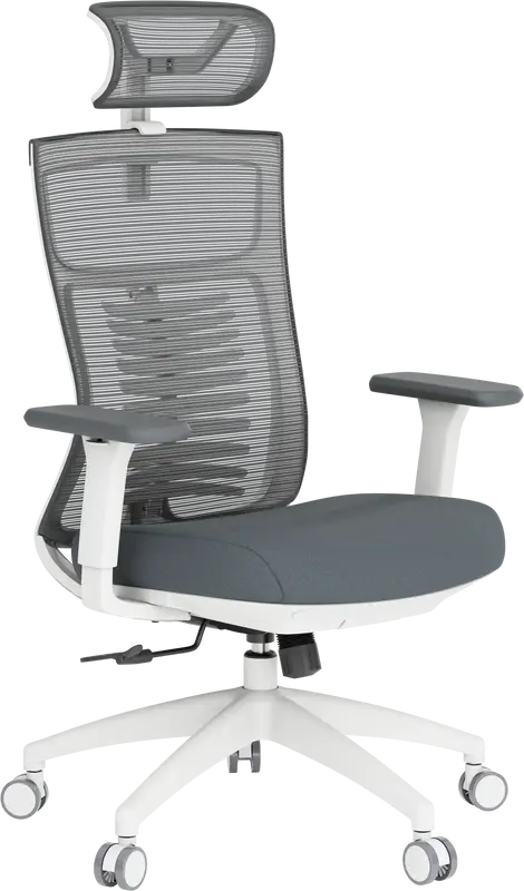 Крісло офісне Officepro Balance OC550-W-DG-DG White/Dark Gray - фото - №5