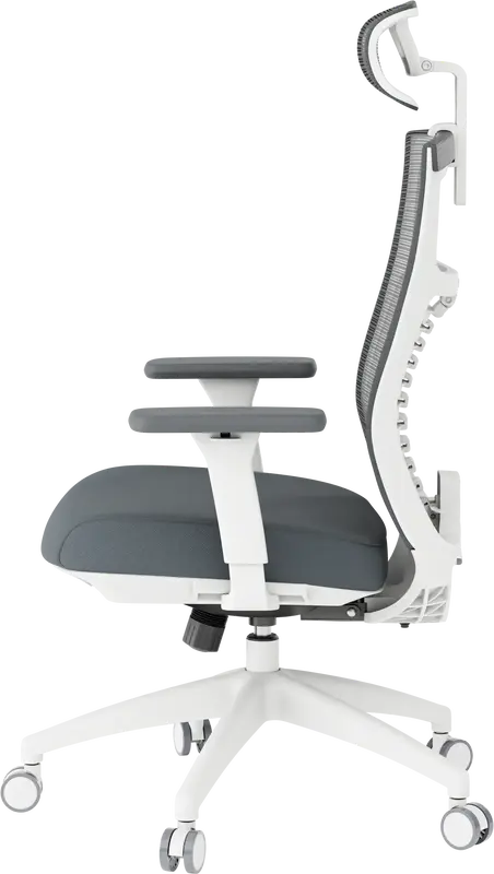Крісло офісне Officepro Balance OC550-W-DG-DG White/Dark Gray - фото - №6