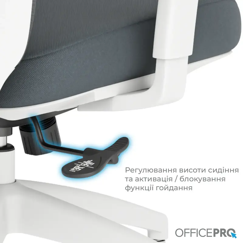 Крісло офісне Officepro Balance OC550-W-DG-DG White/Dark Gray - фото - №14