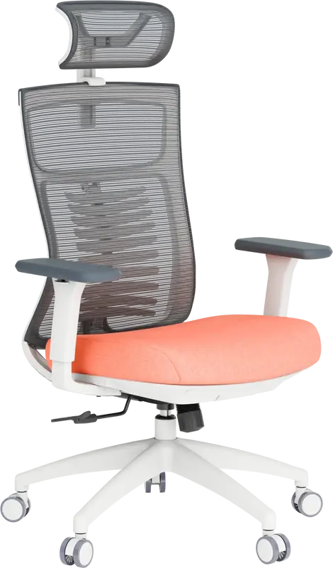 Крісло офісне Officepro Balance OC550-W-DG-OR White/Dark Gray/Orange - фото - №5