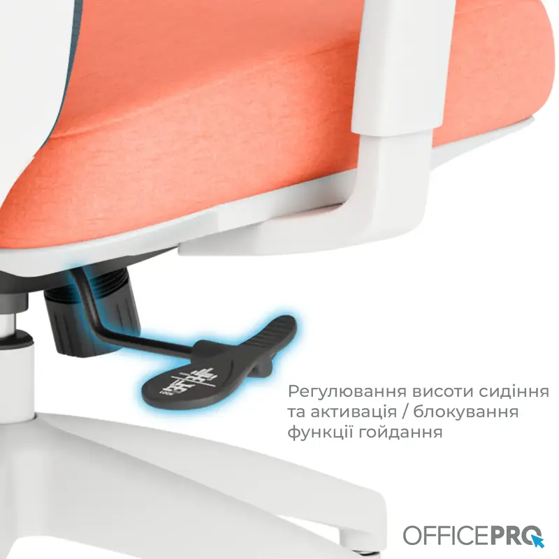 Крісло офісне Officepro Balance OC550-W-DG-OR White/Dark Gray/Orange - фото - №15