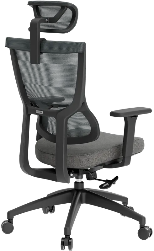 Крісло офісне Officepro Elegant OC600-B-DG-DG Black/Dark Gray - фото - №4