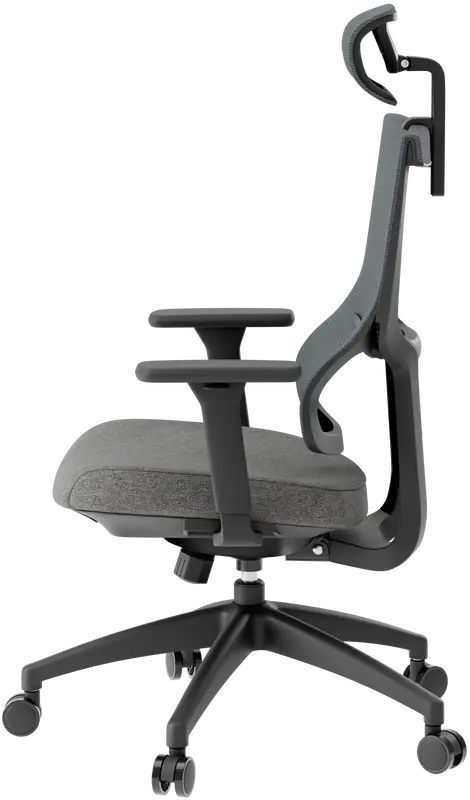 Крісло офісне Officepro Elegant OC600-B-DG-DG Black/Dark Gray - фото - №6