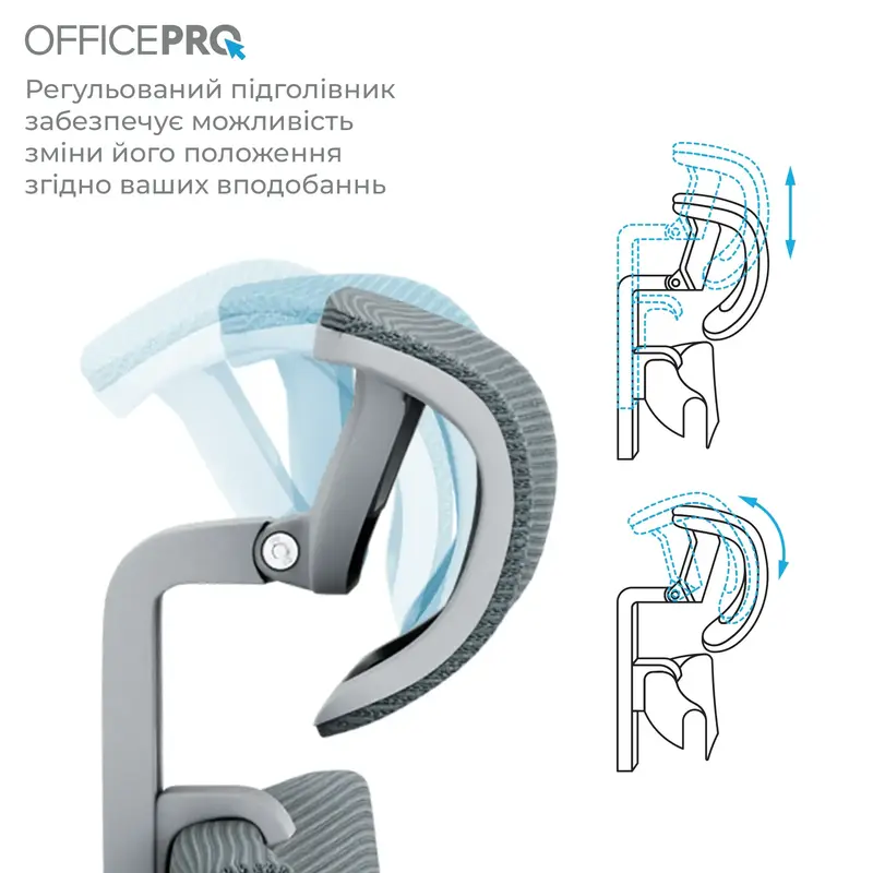 Крісло офісне Officepro Elegant OC600-G-DG-DG Gray/Dark Gray - фото - №14