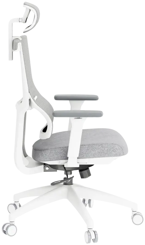 Крісло офісне Officepro Elegant OC600-W-LG-LG White/Light Gray - фото - №7