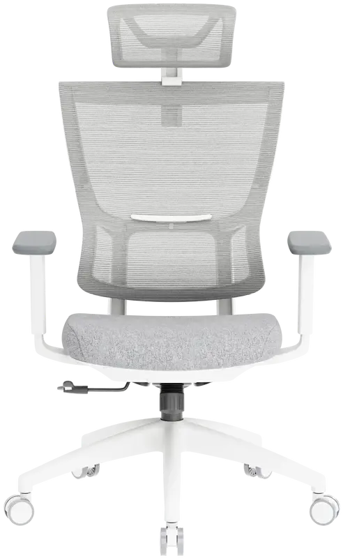 Крісло офісне Officepro Elegant OC600-W-LG-LG White/Light Gray - фото - №1