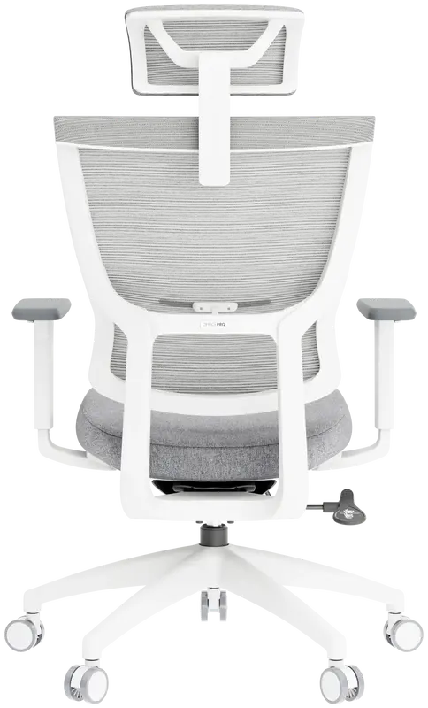 Крісло офісне Officepro Elegant OC600-W-LG-LG White/Light Gray - фото - №2