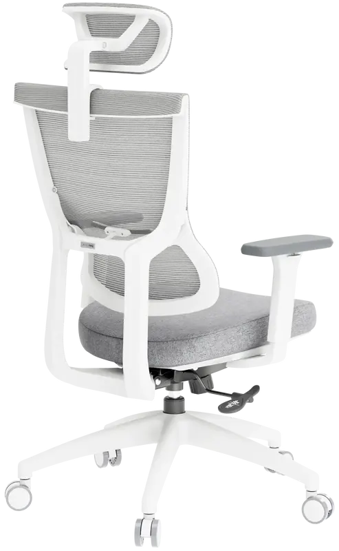 Крісло офісне Officepro Elegant OC600-W-LG-LG White/Light Gray - фото - №3