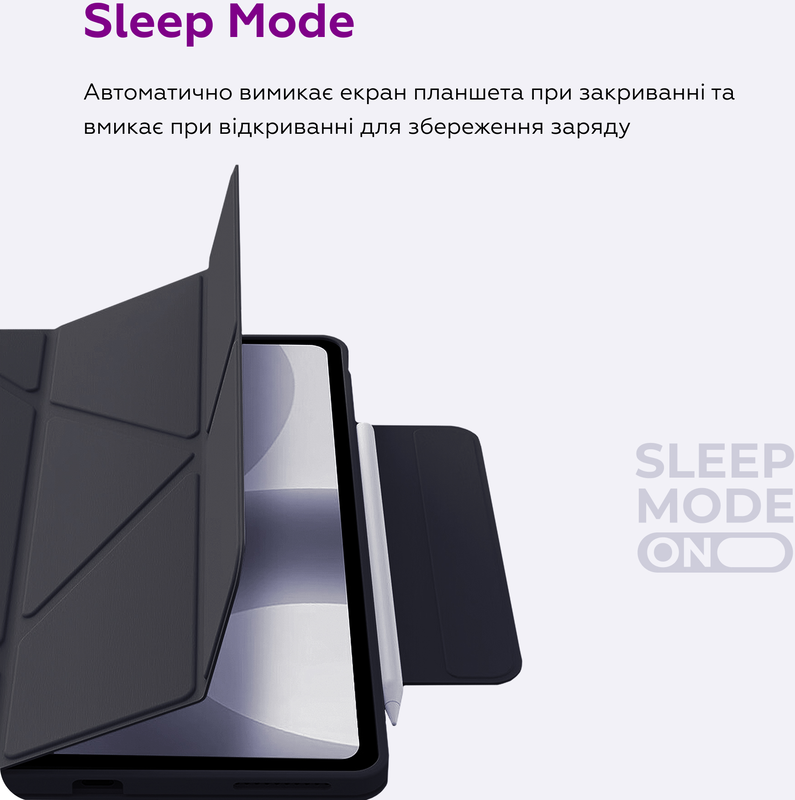 Чохол MAKE для планшета Lenovo Tab K11 Plus Origami Black (MTCO-LTK11PBK) - фото - №4