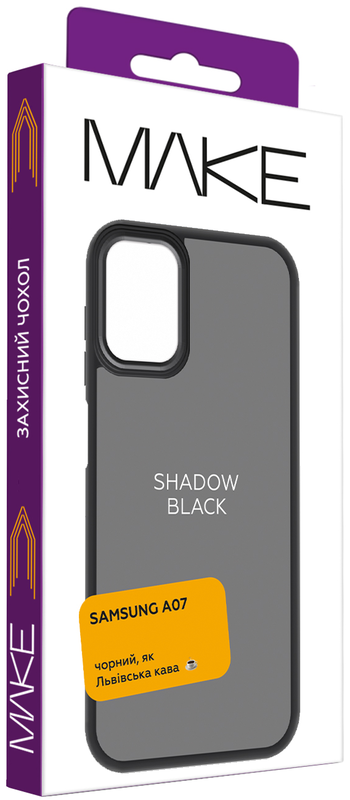 Чехол MAKE Samsung A07 Shadow Black (MCSD-SA07BK) - фото - №3