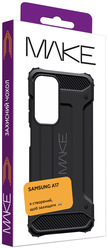 Чехол MAKE Samsung A17 Panzer Black (MCN-SA17BK) - фото - №4