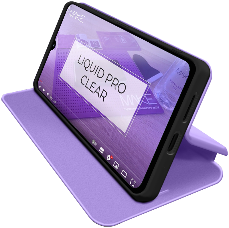 Чохол MAKE книжка Samsung A07 Flip Light Violet (MCP-SA07PL) - фото - №3