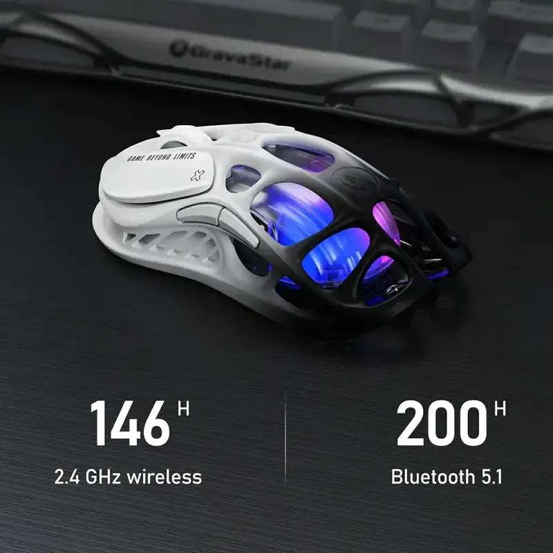 Миша GravaStar Mercury M1 Pro magnesium alloy body -A RGB Gradient Black - фото - №11