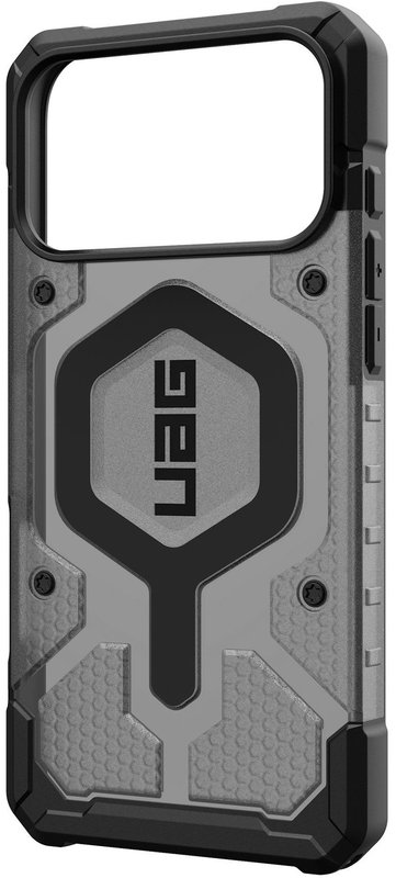 Чехол UAG для iPhone 17 Pro Max Pathfinder Clear MagSafe Ash/Black (114552113140) - фото - №6