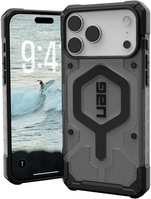 Чехол UAG для iPhone 17 Pro Max Pathfinder Clear MagSafe Ash/Black (114552113140) - фото - №12