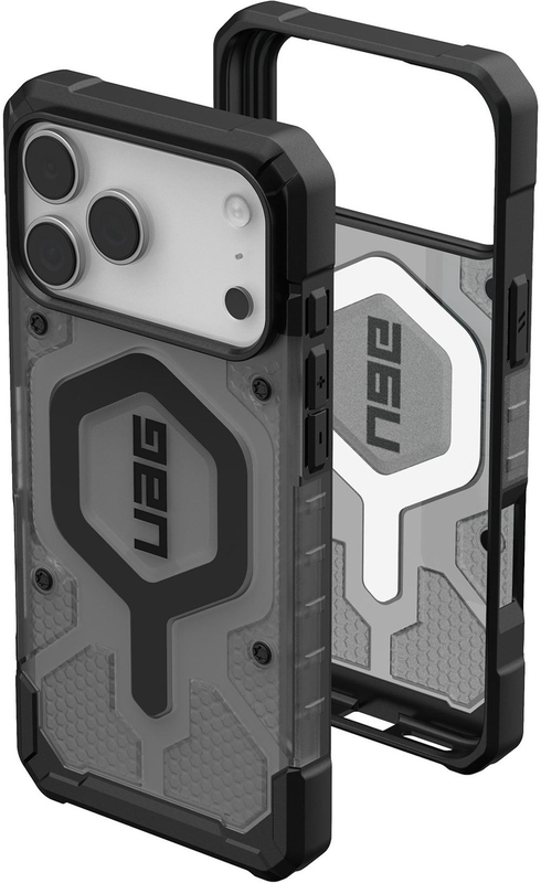 Чехол UAG для iPhone 17 Pro Max Pathfinder Clear MagSafe Ash/Black (114552113140) - фото - №13