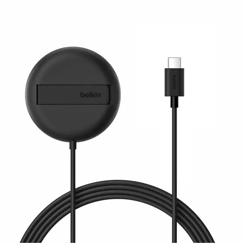 Бездротовий ЗП Belkin UltraCharge Magnetic Kickstand 15Вт, чорний - фото - №3