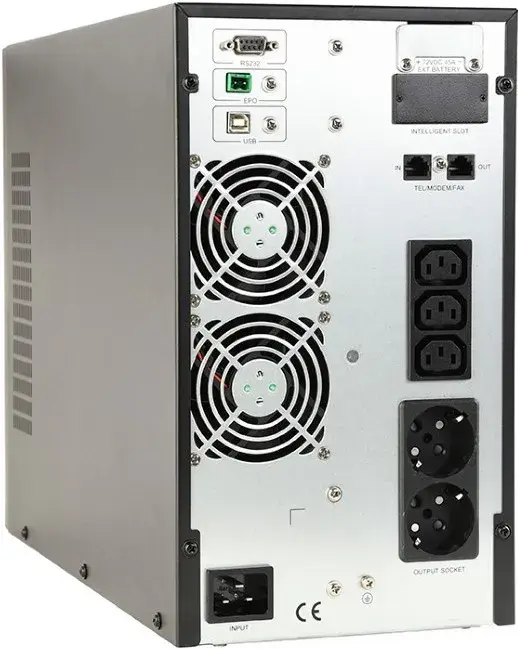 Джерело безперебійного живлення On-Line 2000VA, синусоїдальний сигнал EnerGenie (EG-UPSO-2000) - фото - №3