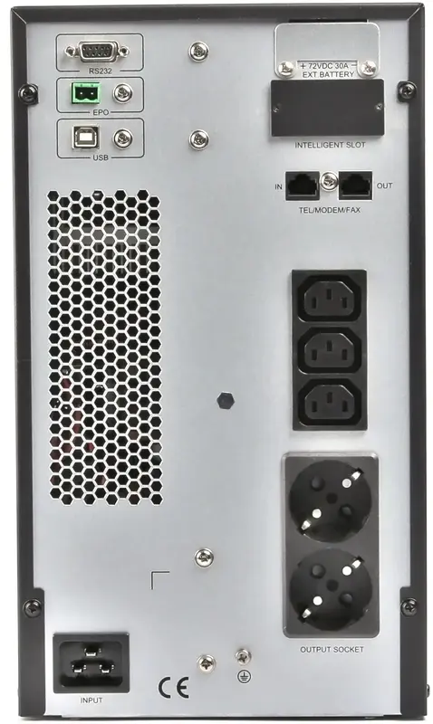 Джерело безперебійного живлення On-Line 2000VA, синусоїдальний сигнал EnerGenie (EG-UPSO-2000) - фото - №2