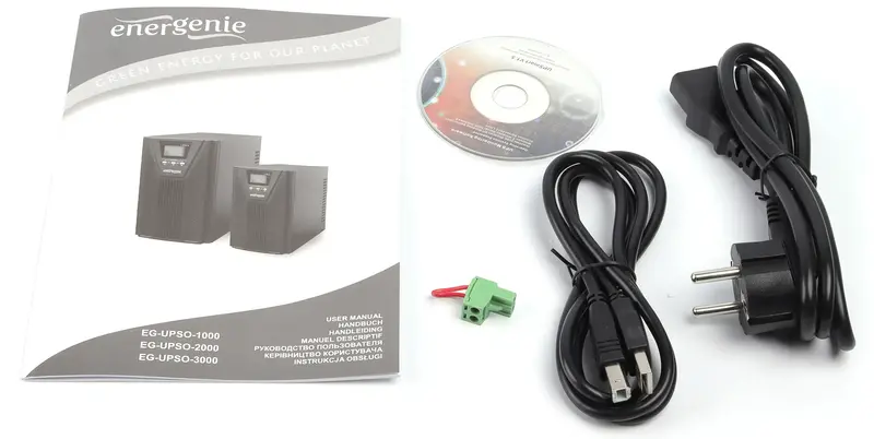 Джерело безперебійного живлення On-Line 2000VA, синусоїдальний сигнал EnerGenie (EG-UPSO-2000) - фото - №4