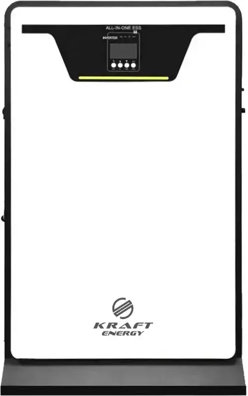 Гібридний інвертор KRF-HISA-5KW/10kwh-80A з вбудованим акумуляторним блоком LiFePO4 Kraft - фото - №0