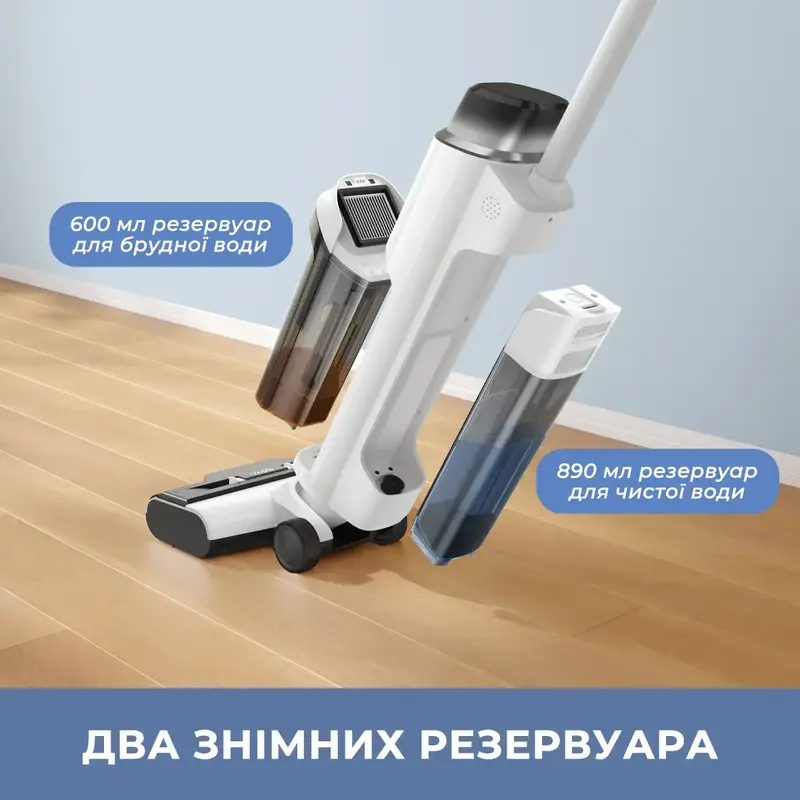 Бездротовий мийний пилосос Wet&Dry Vacuum Cleaner Mova K10 Pro - фото - №7