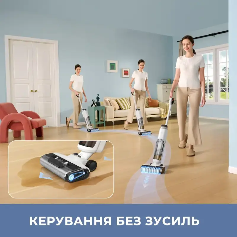 Бездротовий мийний пилосос Wet&Dry Vacuum Cleaner Mova K10 Pro - фото - №11