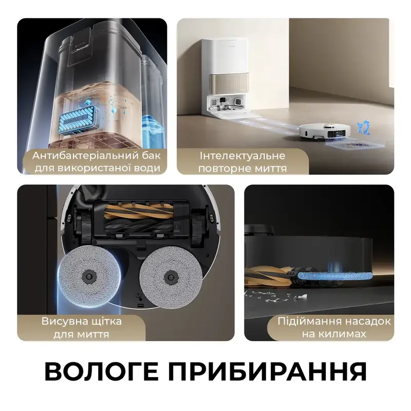 Робот-пилосос миючий Dreame L40S PRO Ultra White - фото - №5