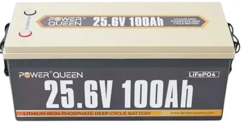 Аккумуляторная батарея LiFePO4 Power Queen 25.6V 100Ah, 2560Wh, BMS 100A, 532*207*215мм - фото - №0