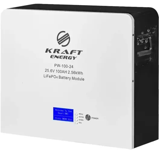 Акумуляторна батарея PW-100-24 25.6V 100AH 2.56kWh LiFePO4 Kraft - фото - №0
