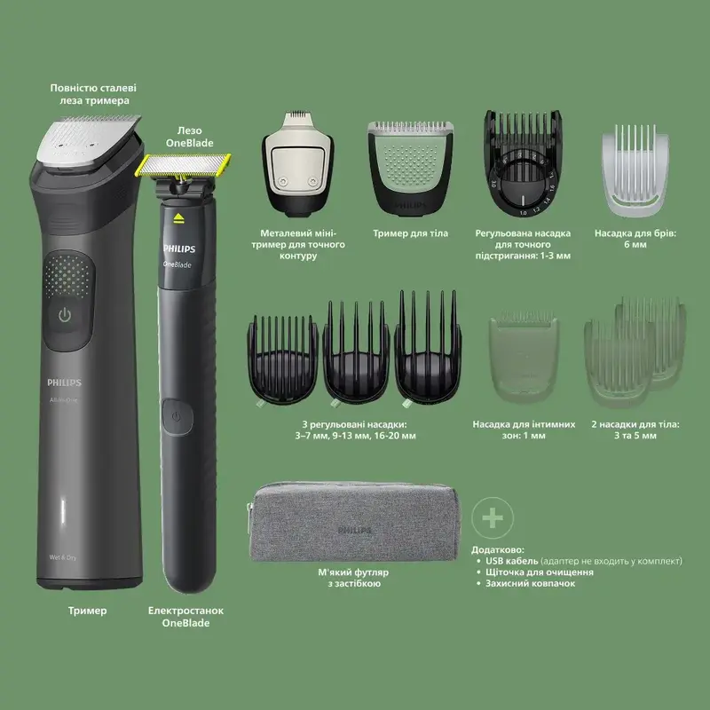 Тример універсальний PHILIPS MG9531/15 серії 9000 (15-в-1) - фото - №1