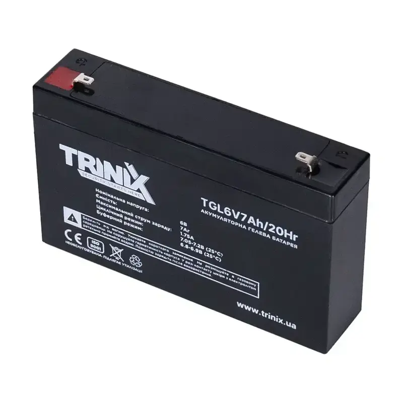 Акумуляторна батарея TGL6V7Ah/20Hr TRINIX GEL - фото - №1