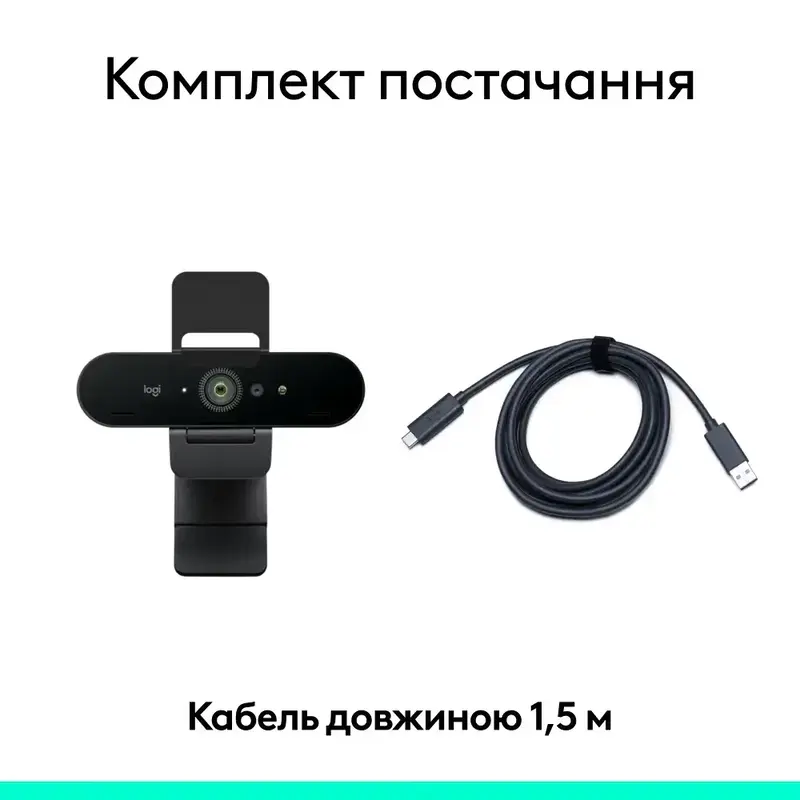 Камера для стрімінгу Logitech HD BRIO 4k EMEA - фото - №8
