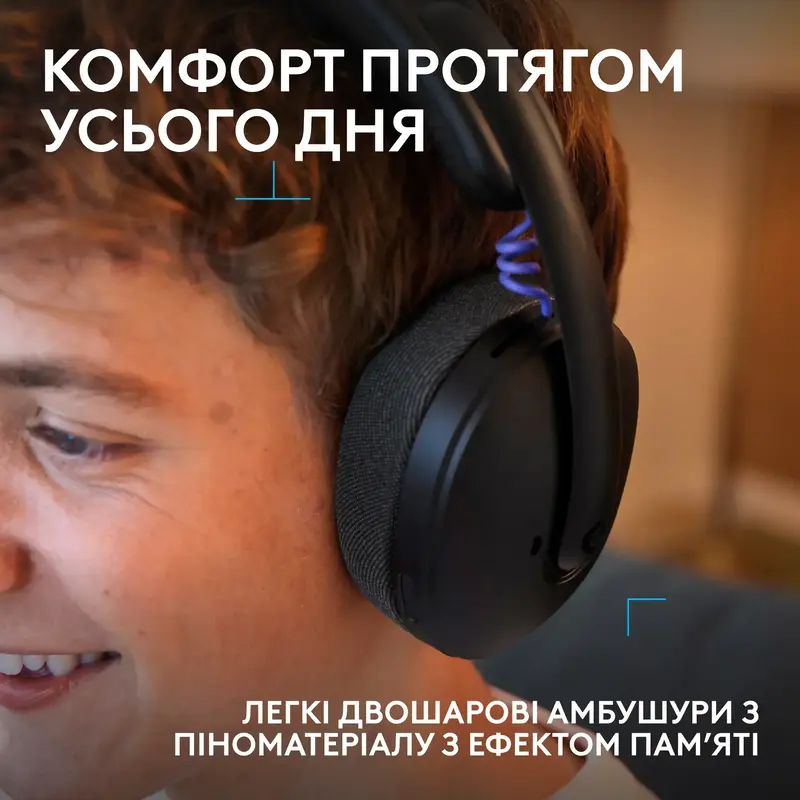 Ігрова гарнітура Logitech G325 LIGHTSPEED Wireless Gaming Headset Black - фото - №2