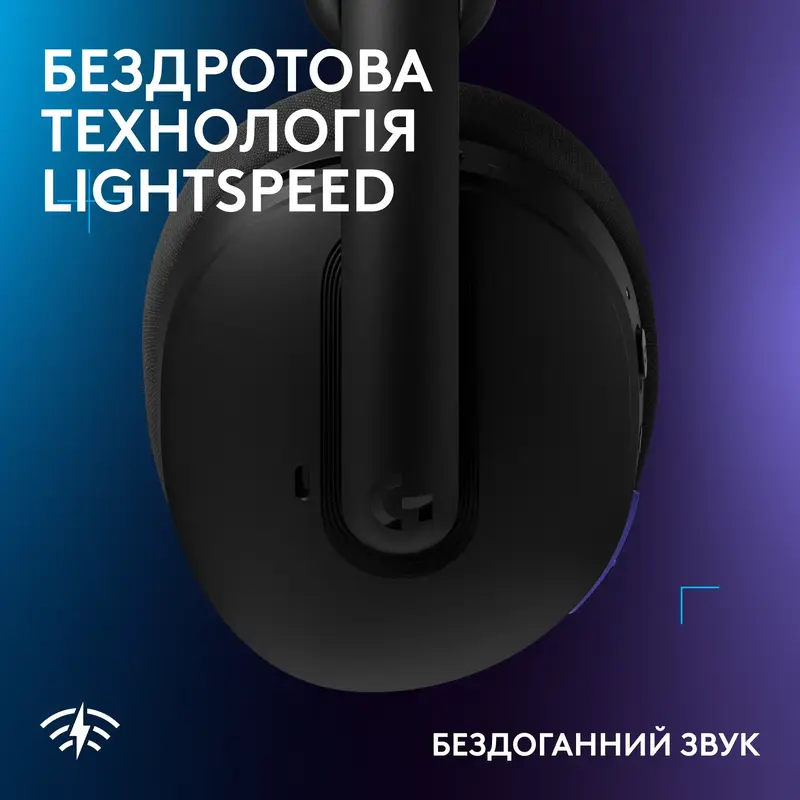 Ігрова гарнітура Logitech G325 LIGHTSPEED Wireless Gaming Headset Black - фото - №3