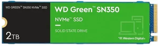 SSD накопичувач WD M.2 2TB PCIe 3.0 Green SN350 - фото - №0